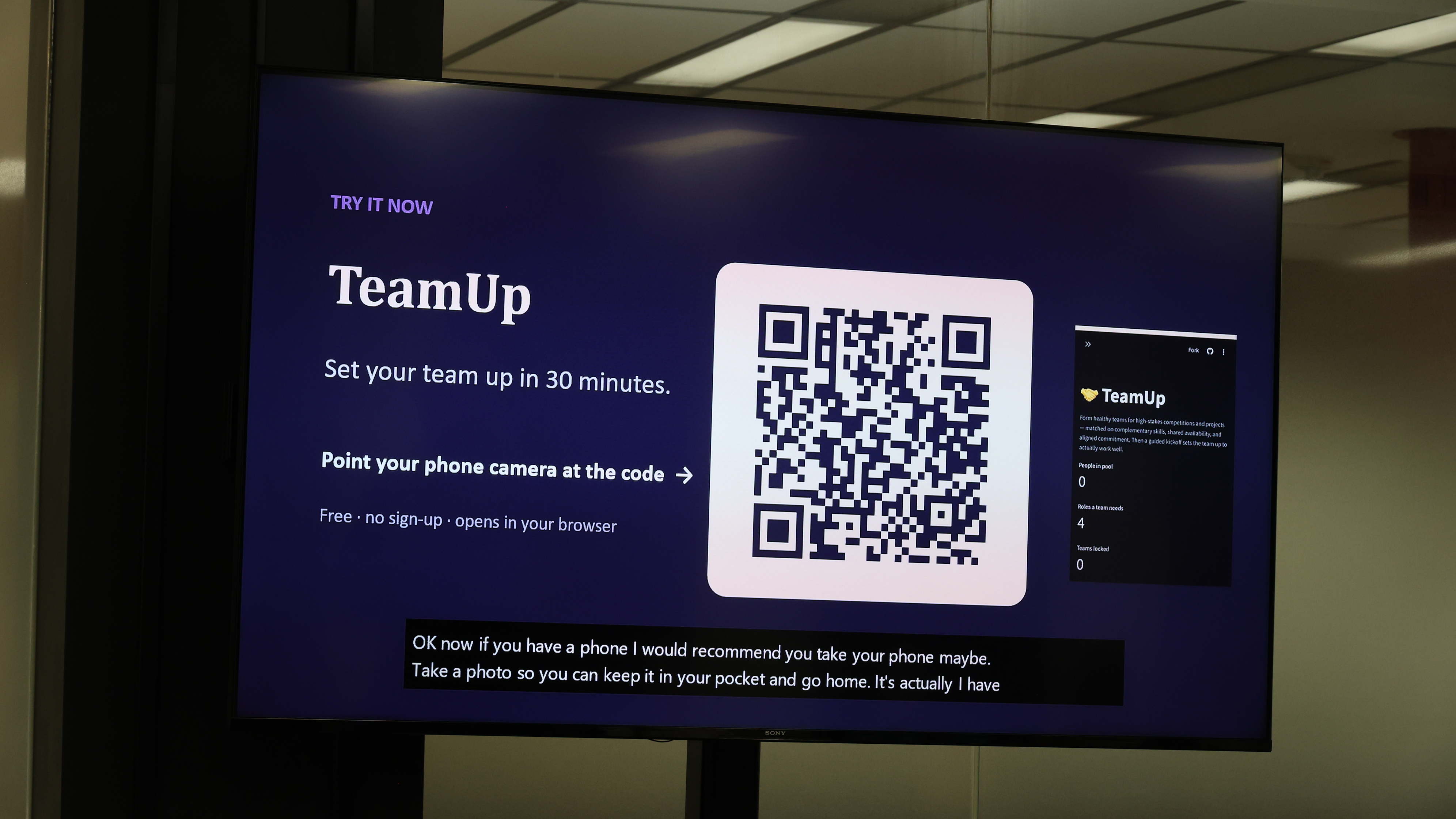 AI Magic Night QR code demo